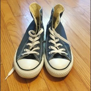 Navy Blue Converse High Tops